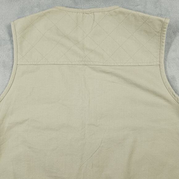 VTG Columbia Utility Vest Mens Size Med Sportswear Company Pockets Beige Fishing - Picture 9 of 13